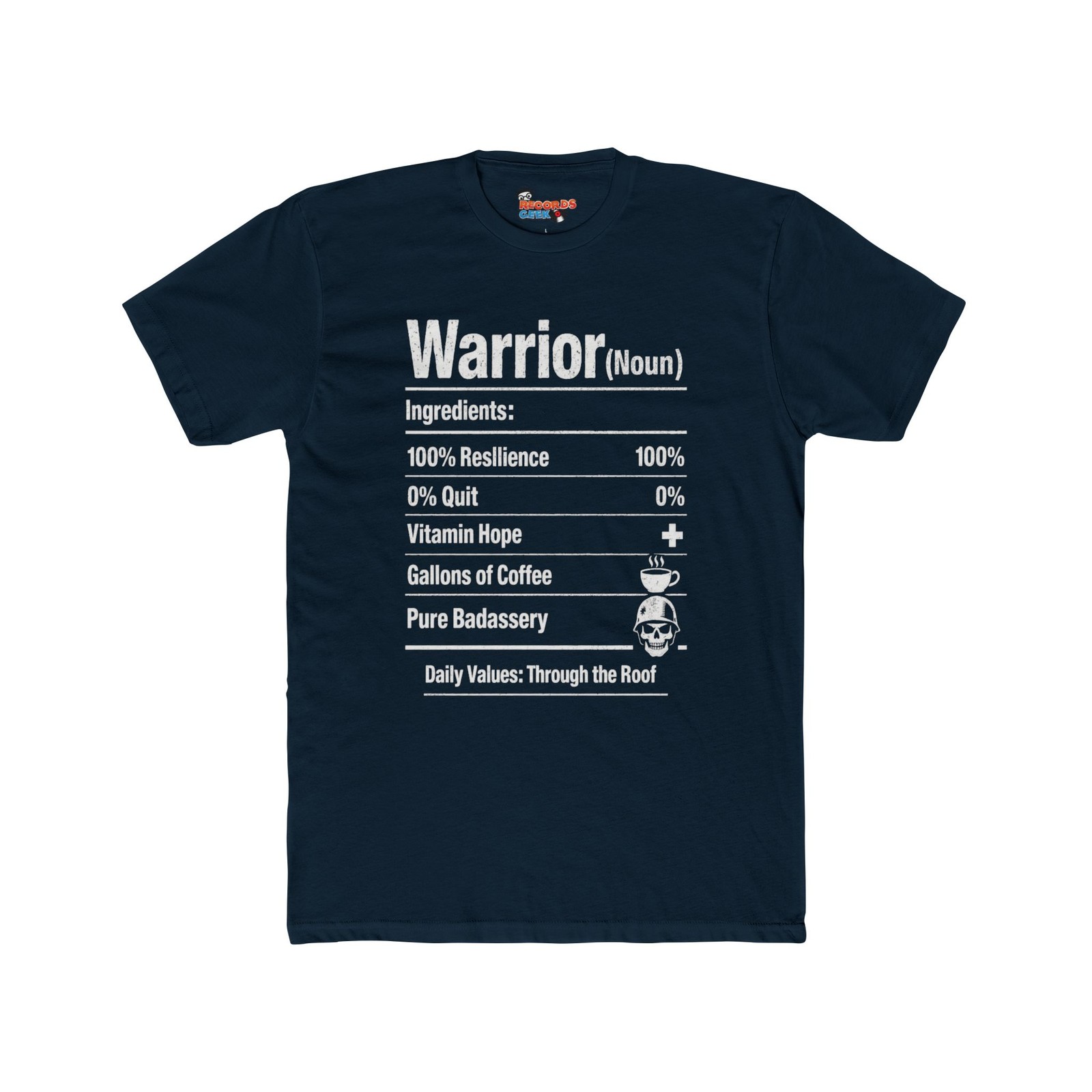 Warrior Definition T-Shirt 100% Resilience Motivation Gift FREE SHIPPING