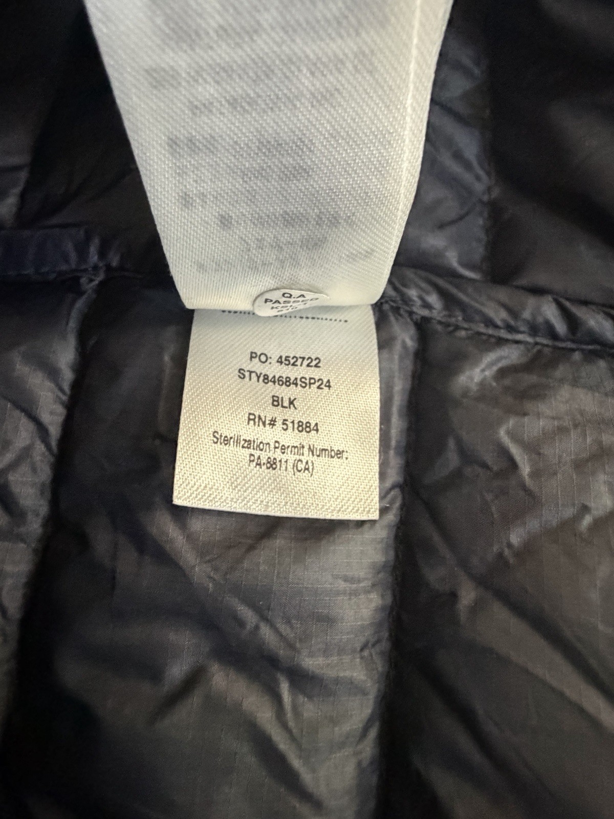 Patagonia Down Sweater Jacket Womens Large Black Puffer STY84684 SP24 MSRP $289