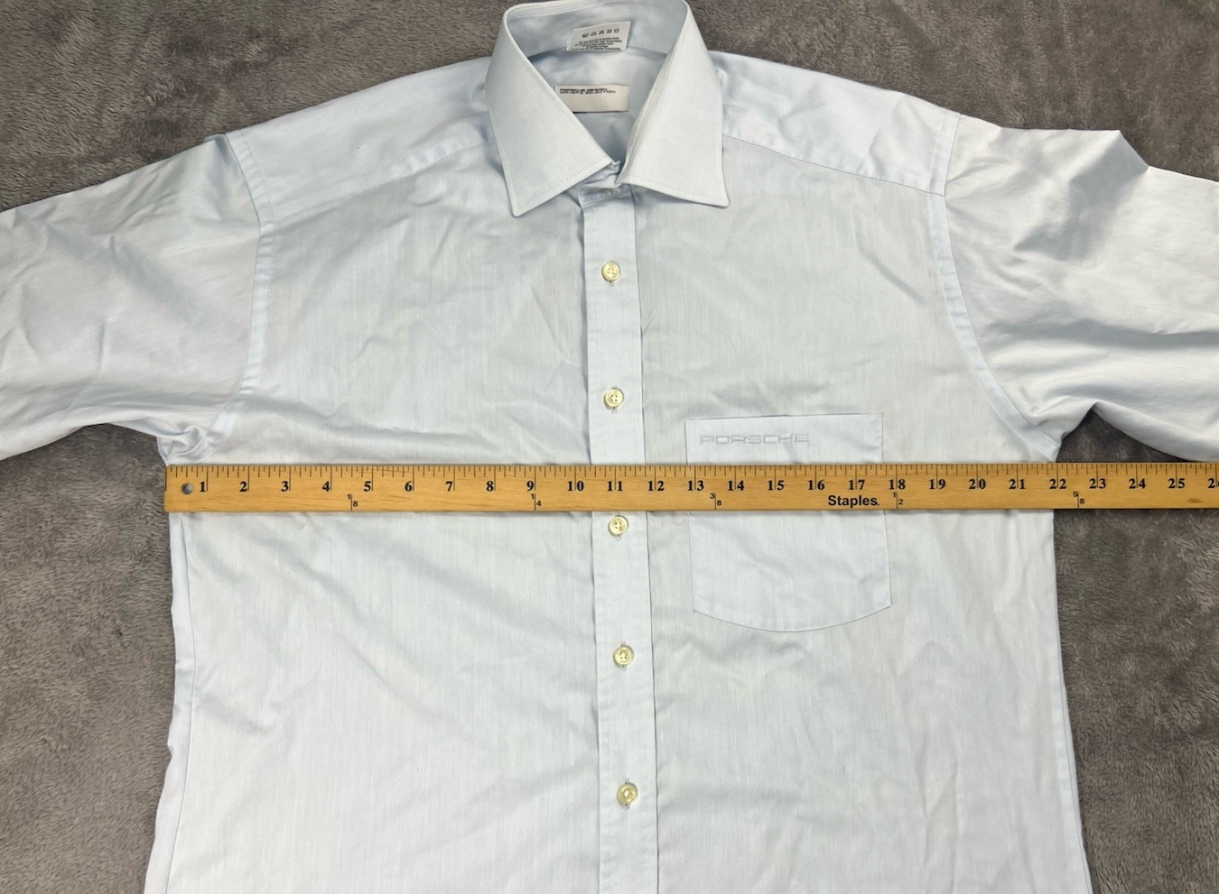 Porsche Design Driver’s Selection Men’s L Long Sleeve Button Up Dress Shirt