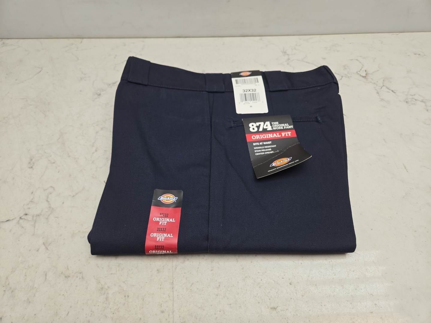Dickies Original Fit 874 Work Pant Dark Blue 32 x 32 New With Tags See Pictures
