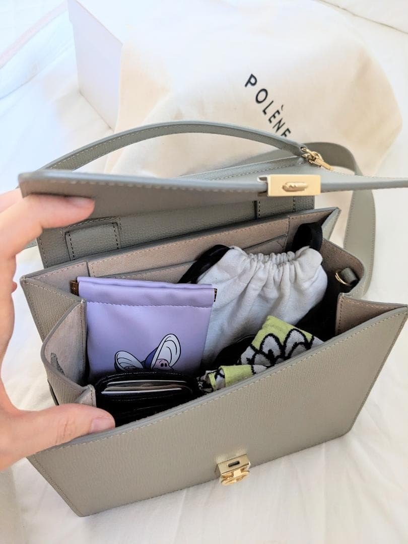 Polene Num ro Sept Leather Rare Color Olive from Japan