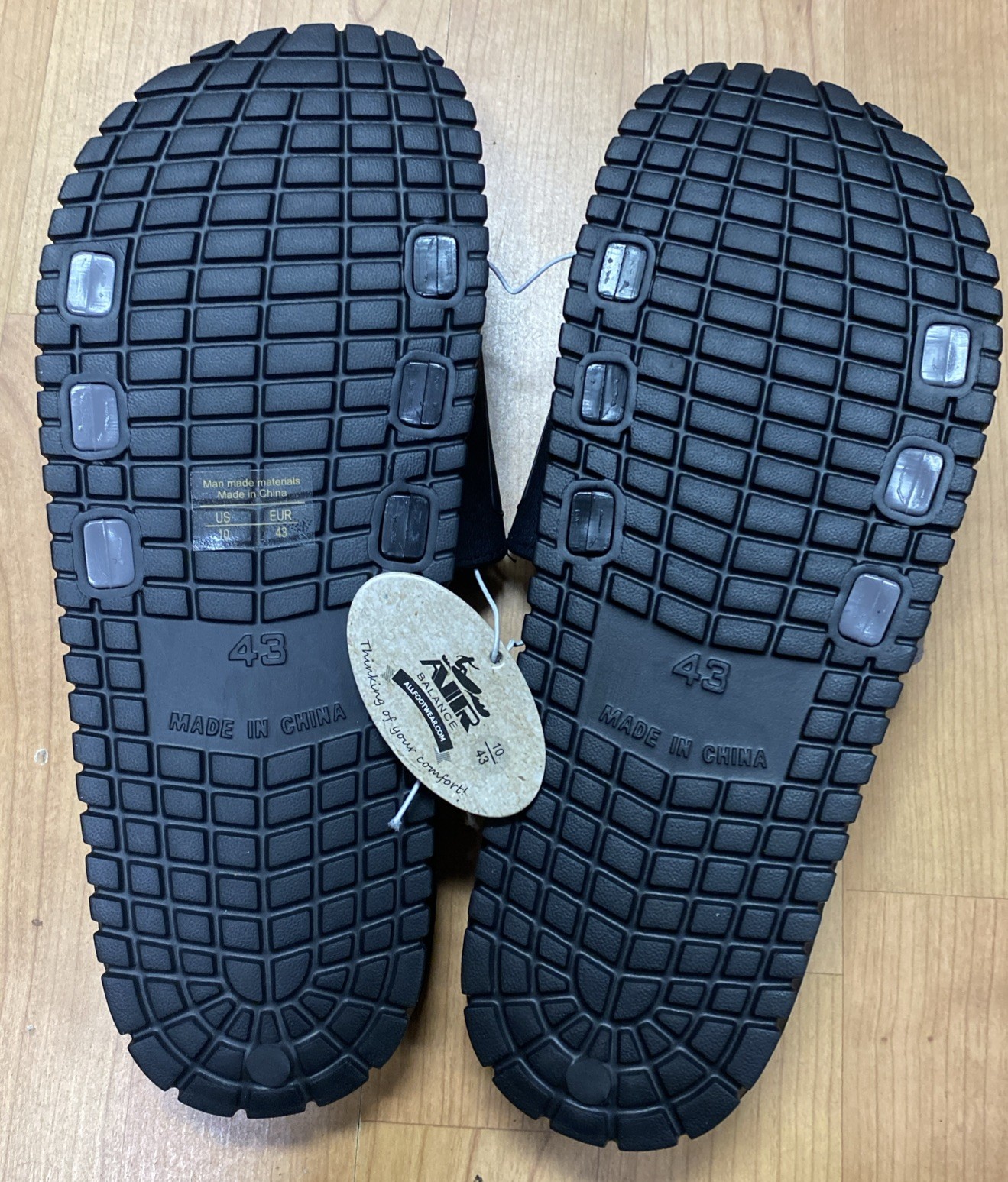 Air Balance Flip Flops Adjustable Slide Sandals Men’s Size 7 8 9 10 11 12