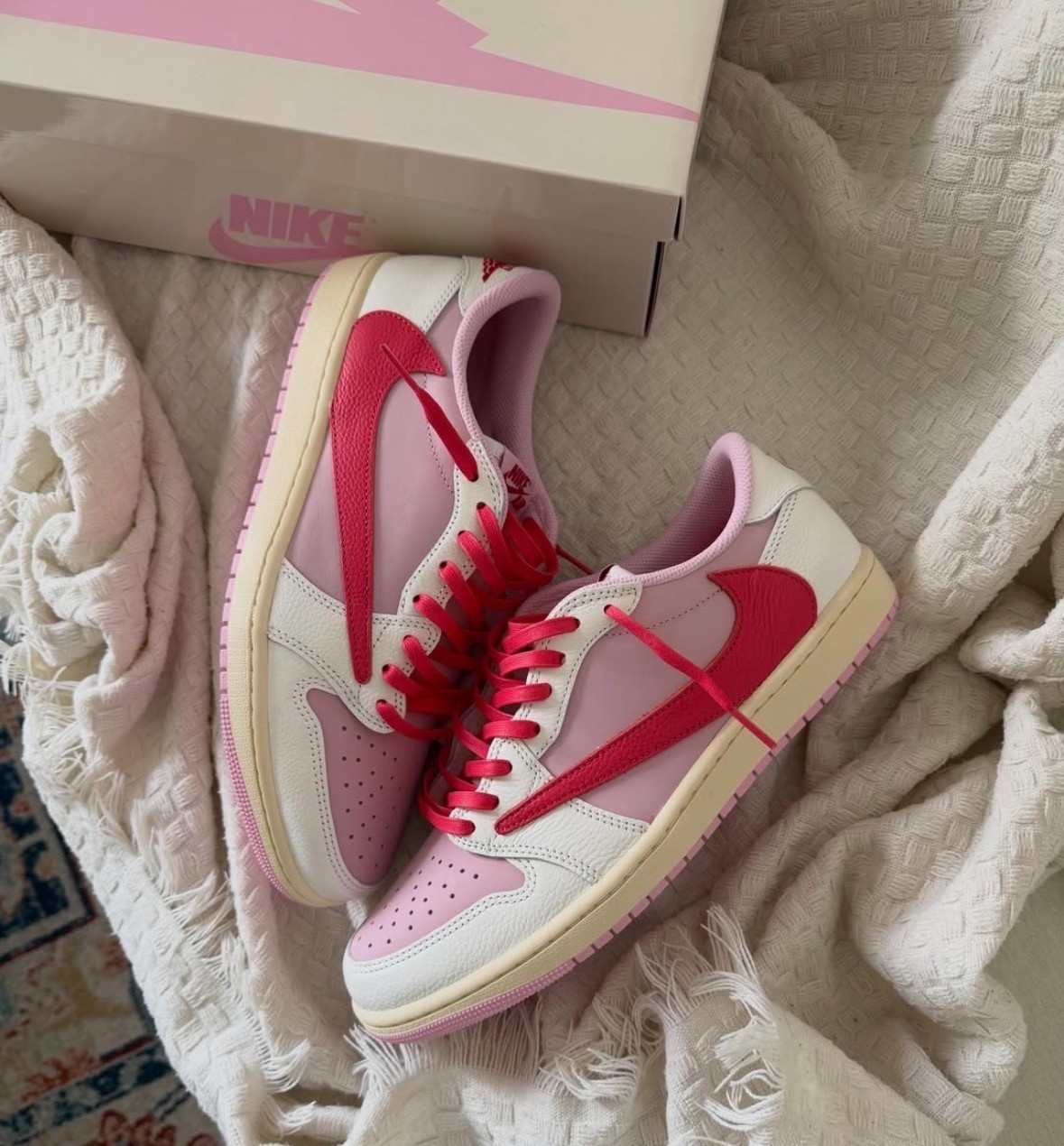 NEW Travis Scott x Air Jordan 1 Low OG SP Tropical Pink IQ7604-101