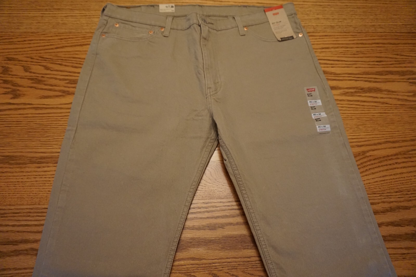 NWT MEN’S LEVI JEANS 511 Multiple Sizes Slim Below Waist Levi’s Ease Khaki $69