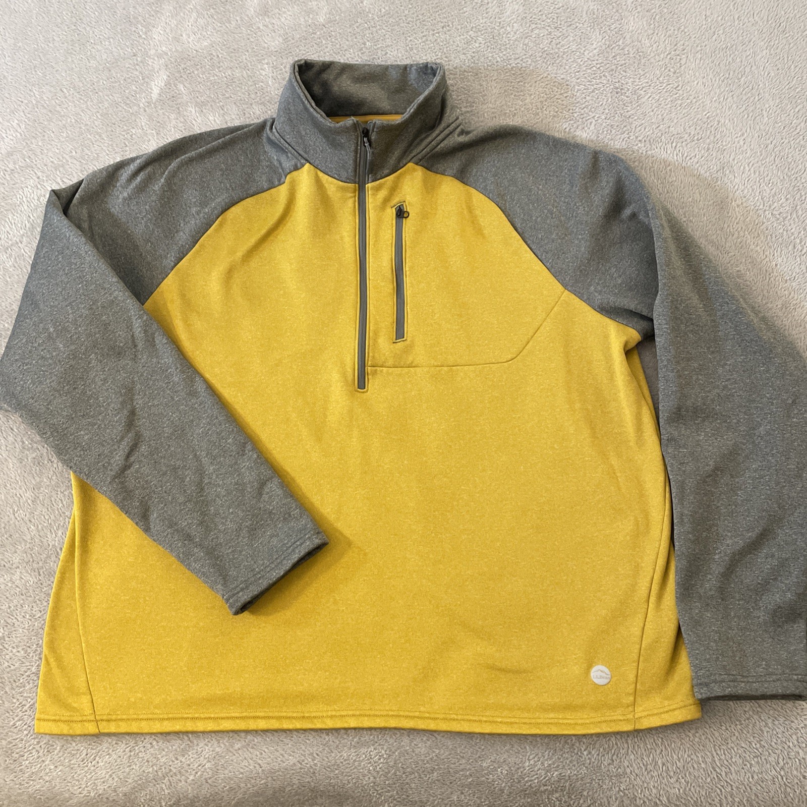 LL Bean Fleece Quarter-Zip Men’s XL Slightly Fitted Pullover Stretch Gorpcore