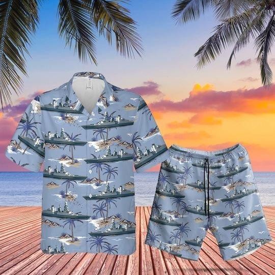 Italian Navy Set Unisex, Tropical Hawaiian Shirt, Aloha Party