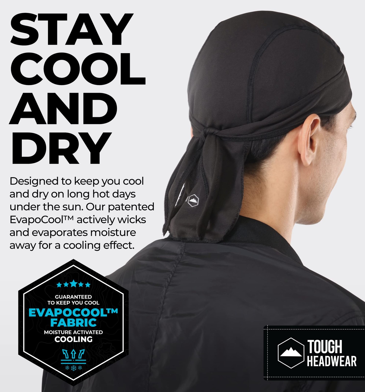 Sweat Wicking Do Rags Skull Cap Cooling Beanie Hat Durag Motorcycle Head Wrap