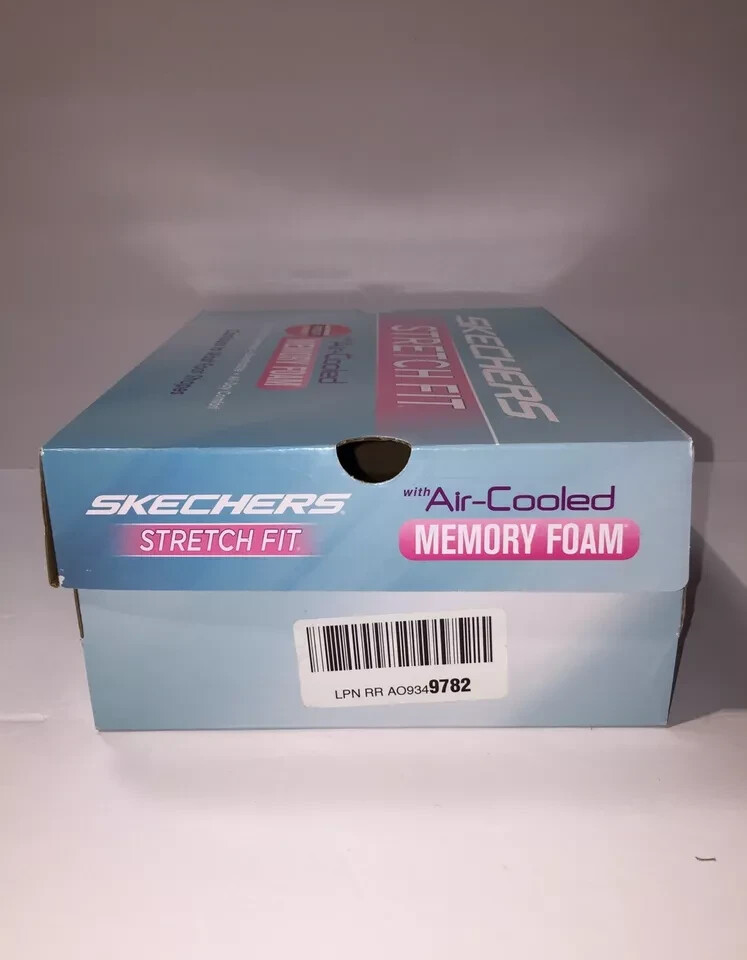 Empty SKECHERS Stretch Fit with Air-Cooled Memory Foam Turquoise Blue *Box Only*