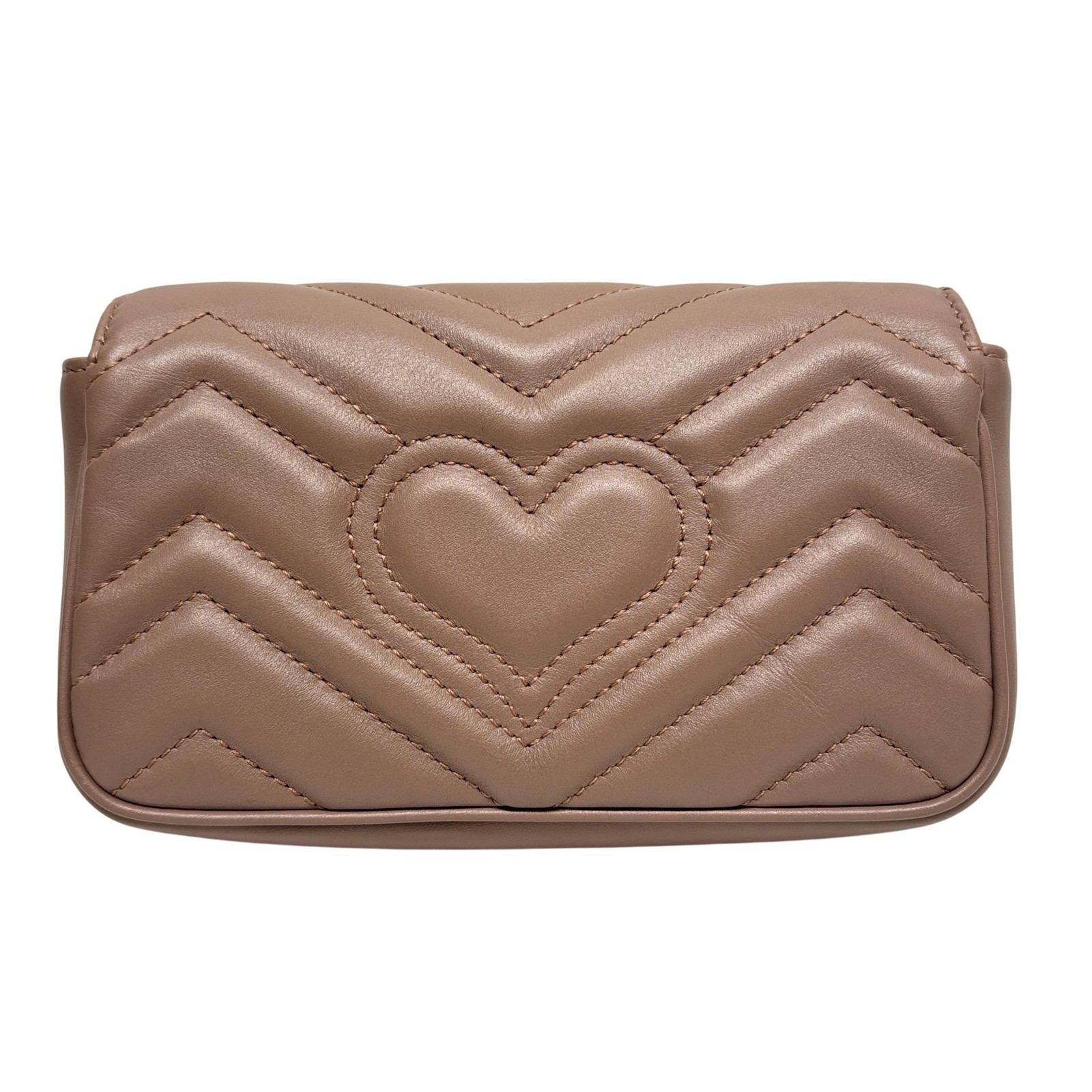 Gucci 476433 GG Marmont Matelassé Super Mini Bag – 6.75″ x 4″ x 1.75″ – 6733