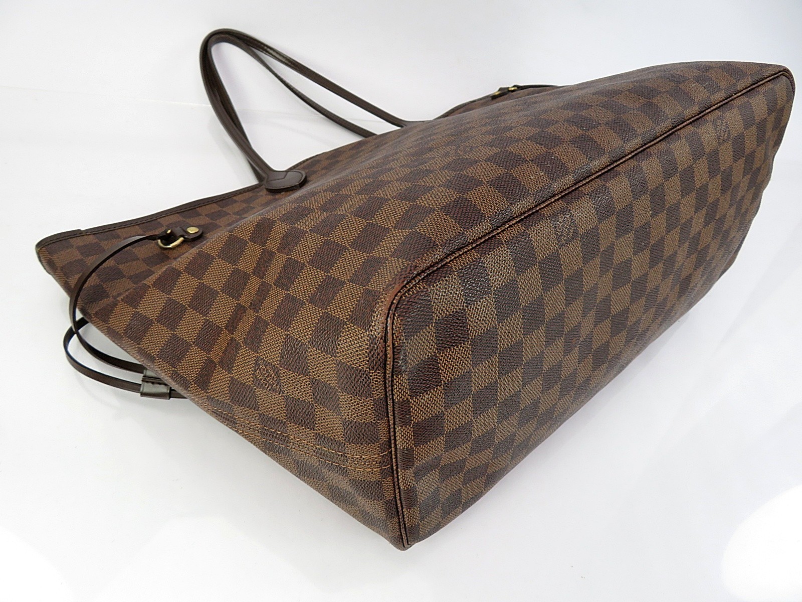 Authentic LOUIS VUITTON Neverfull GM Damie Ebene Tote Bag Purse #63931