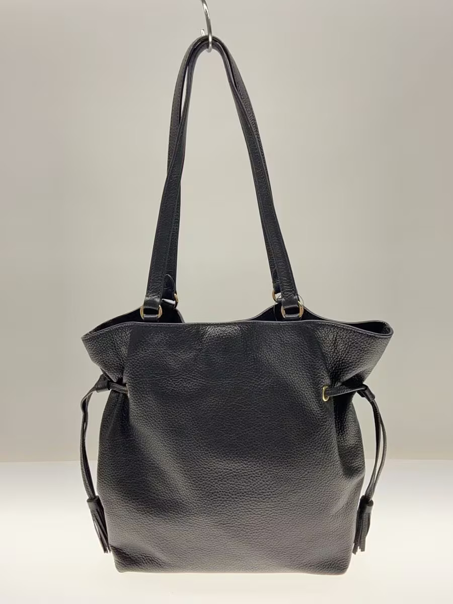 COACH Tote bag Leather BLK CA200 Andy Horse and Carriage Tassel
