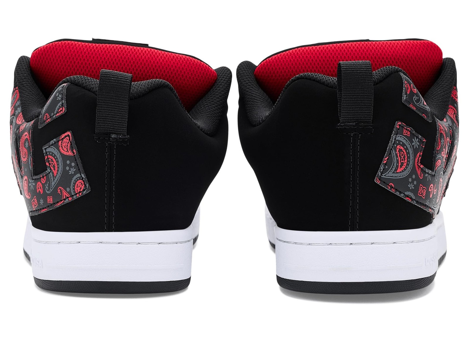 DC SHOES COURT GRAFFIK BK/GY/RD PRT (MENS) BLACK/GREY/RED