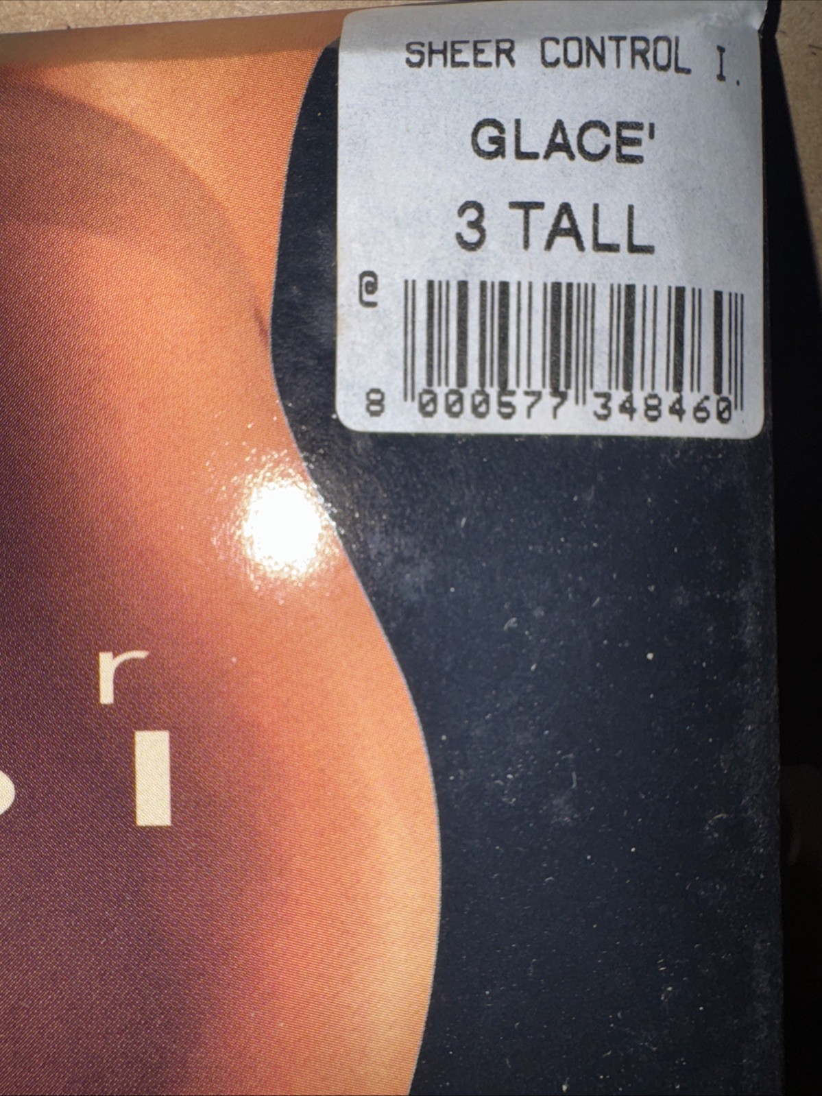 Levante Sheer Control Top Tights Size: 3 Tall Color: Glace