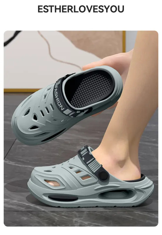 Arch Support Clogs Non-Slip Soft Sole Breathable Summer Garden Shoes for Men Wom