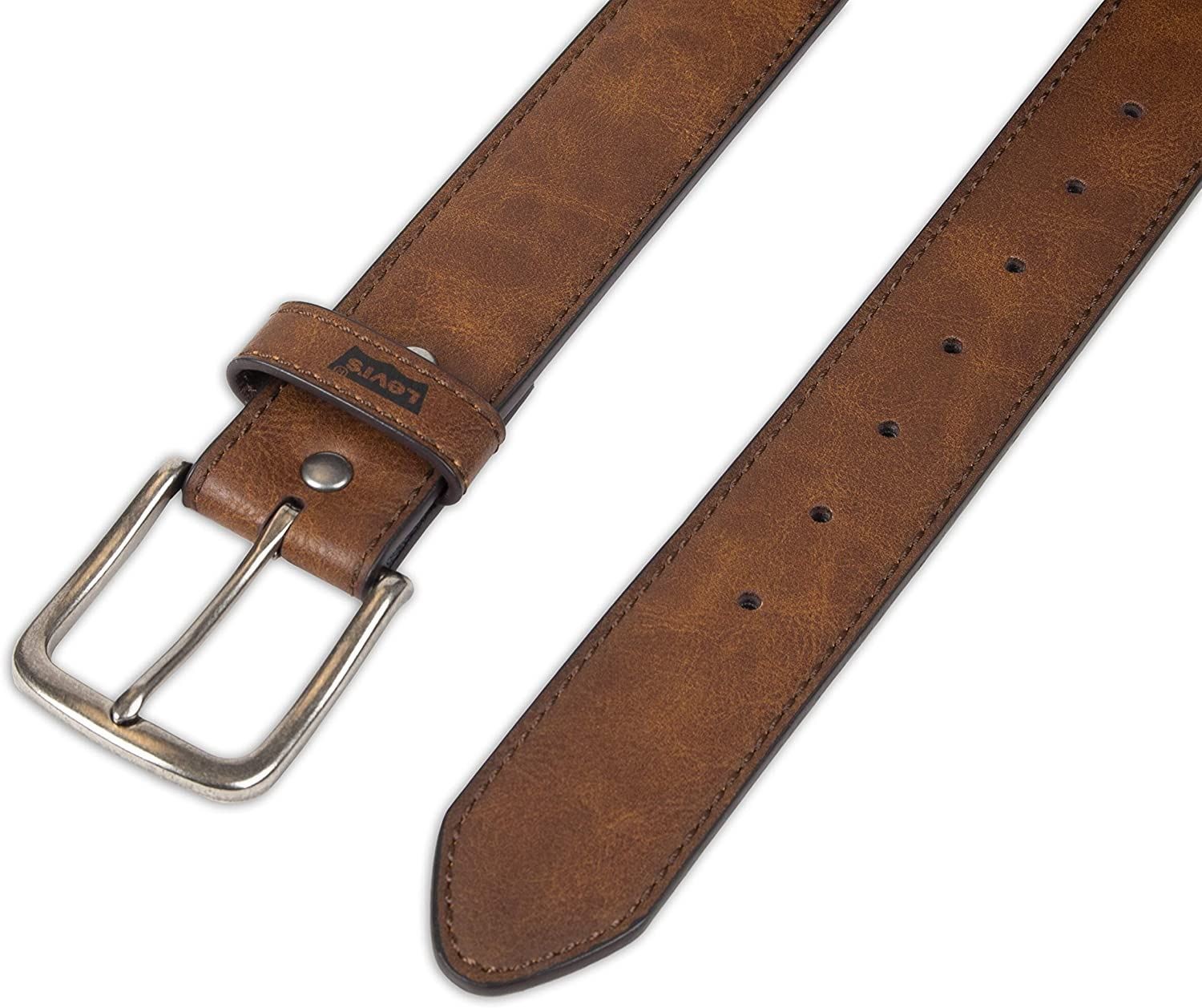Levi’s Men’s Belt – Classic Casual Jean Leather Belt Tan