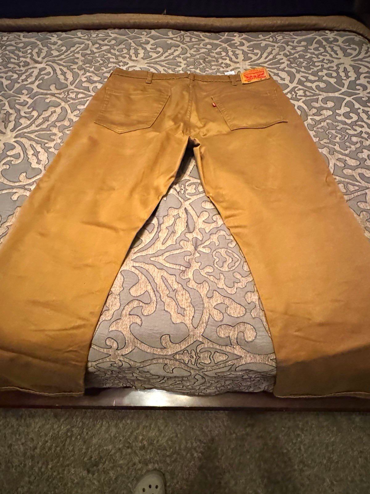 Levi’s Men’s Brown Denim Jeans Athletic Fit Straight Mid Rise 5-Pocket