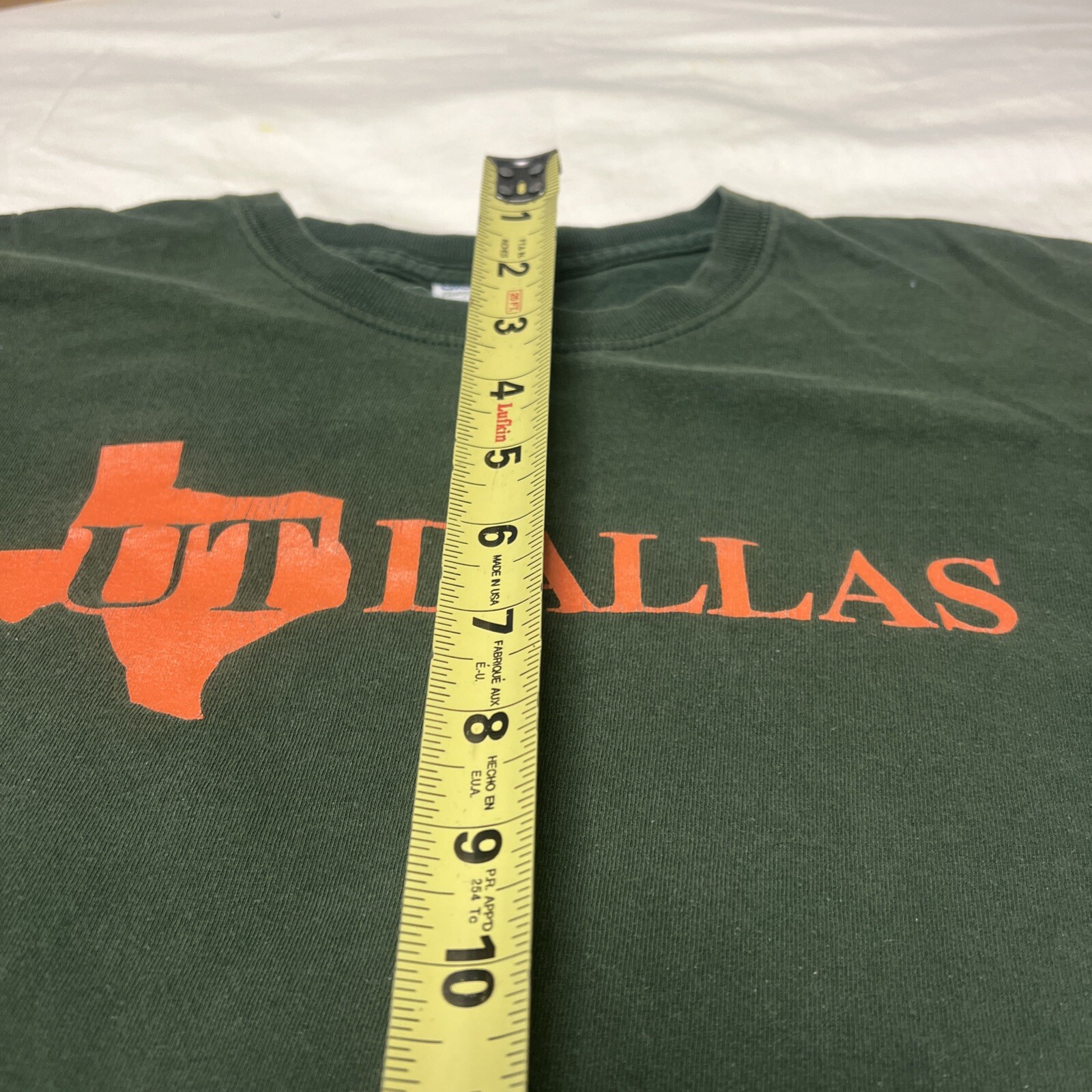 Green University Of Texas At Dallas Class Of 2017 Gilden Heavy Cotton Sz M DblSd