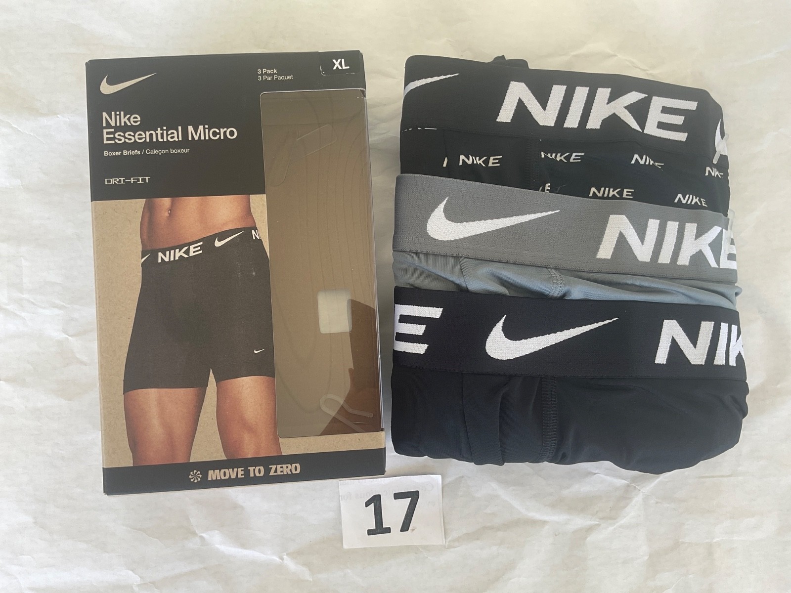 Nike Essential Micro 3-Pack Boxer Brief Dri Fit New Orange Blue Gray Pink Black