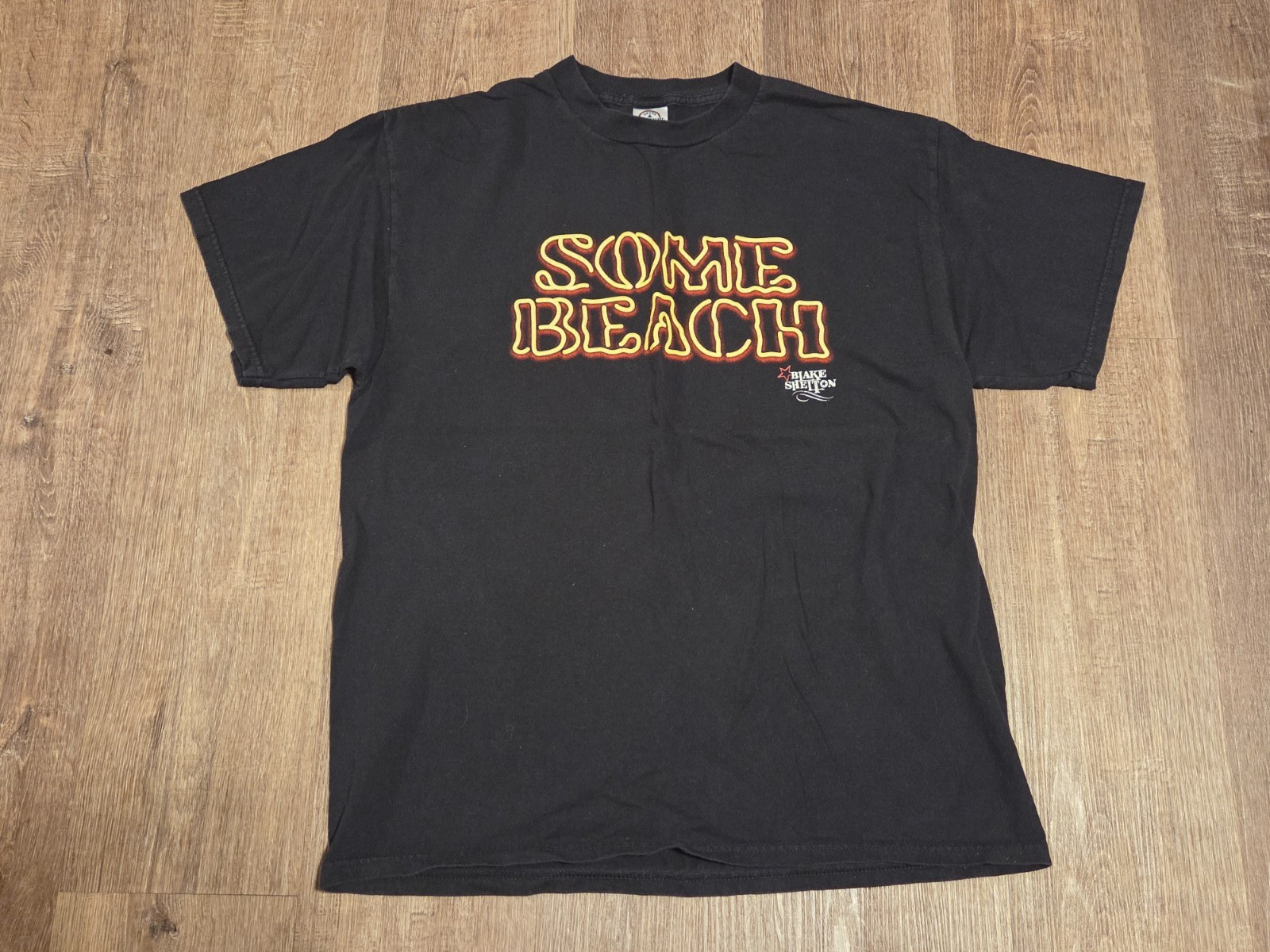Blake Shelton Some Beach T Shirt Mens Large Black Barn & Grill Country Graphic