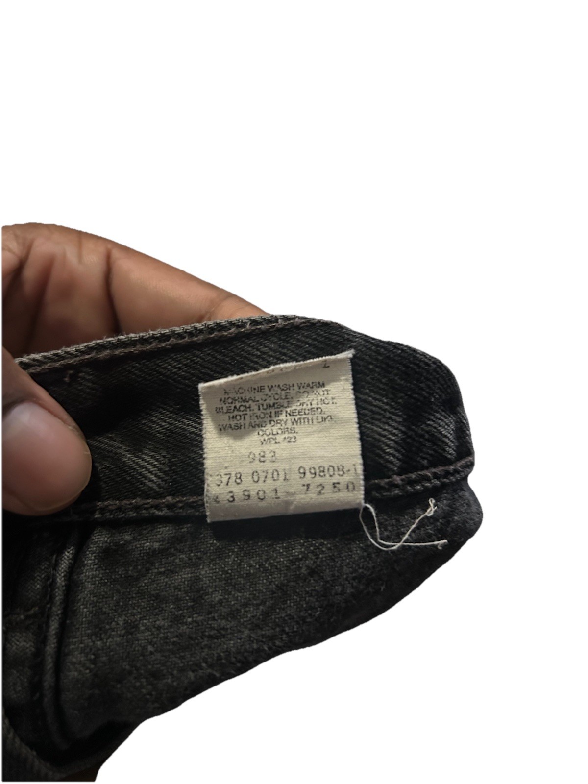 Vintage Y2K Levi’s 378 Faded Black Relaxed Straight Leg Jeans Men’s Size 40×32