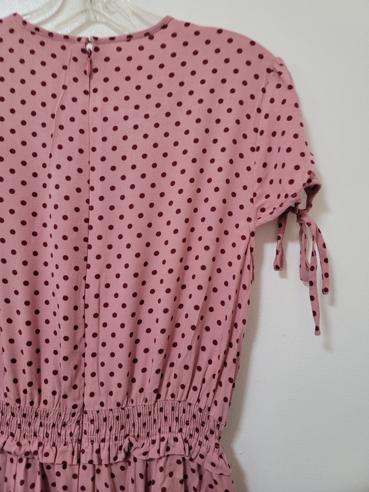 Gal Meets Glam Collection Dress Womens Sz 6 Pink Dot Corinne A-line Casual Midi