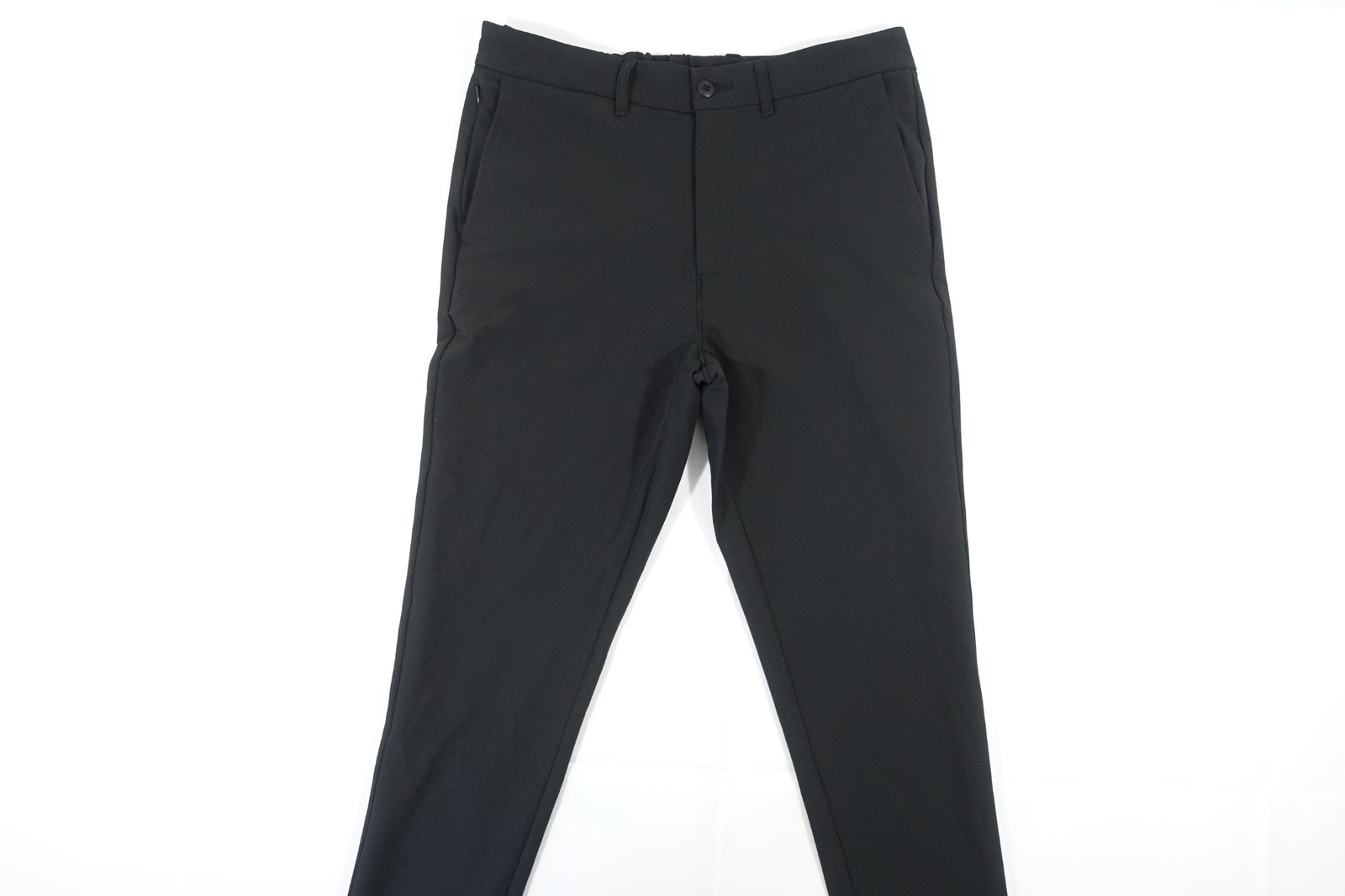 AND NOW THIS BLACK MEDIUM 32-34 ELASTIC WAIST STRETCH PANTS MENS DEFECT