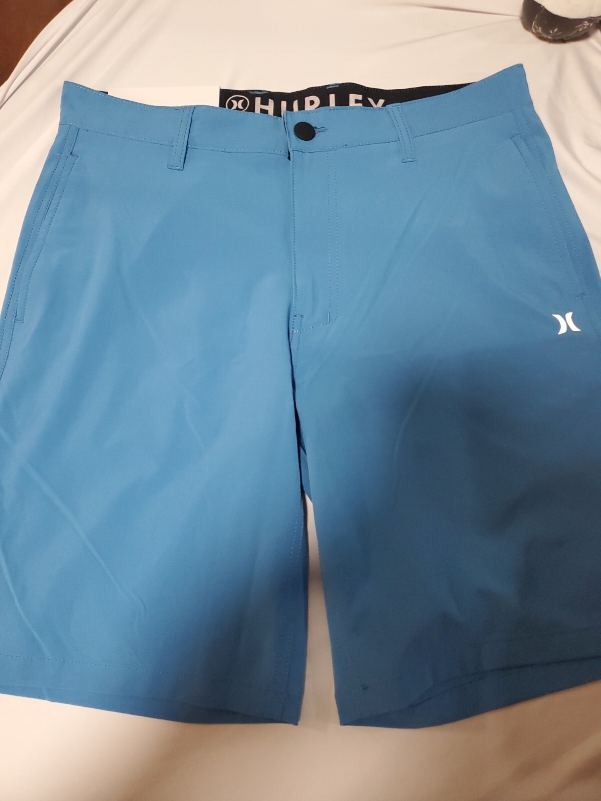 Hurley All Day Hybrid Quick Dry 4-Way Stretch Reflective Short 30 Sea Blue