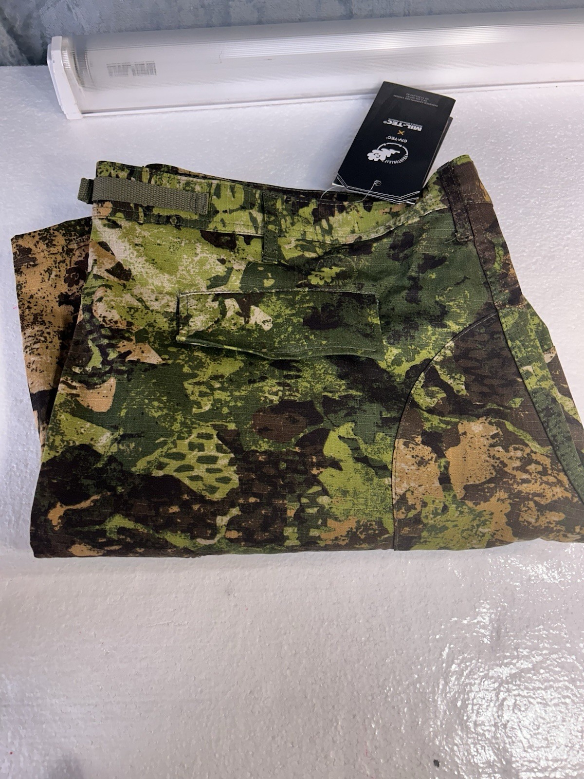 MIL-TEC Military US BDU field pants WASP camouflage trousers adjust waist XXL NW
