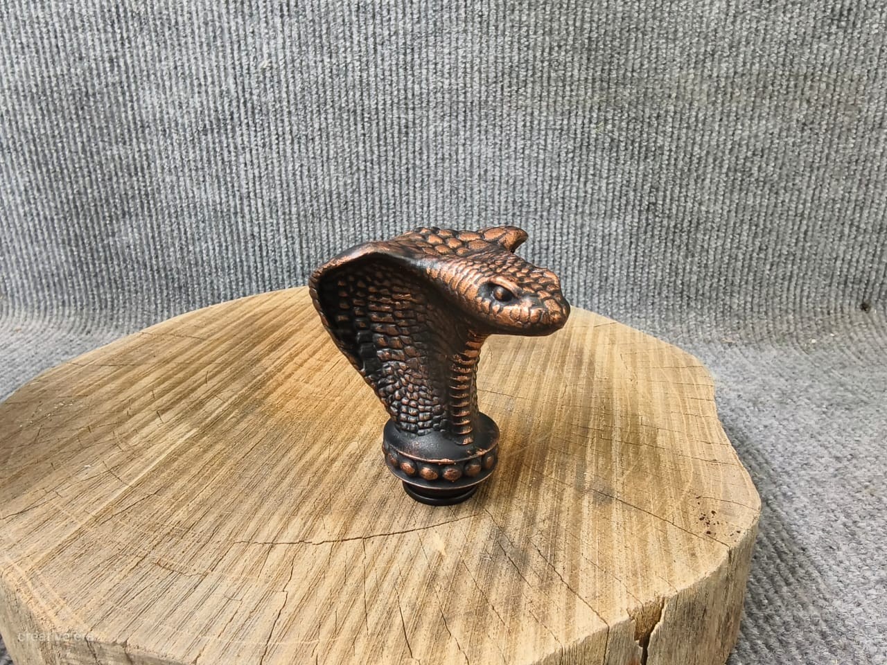 Antique Handmade Snake Head Handle Victorian Wooden Walking Stick Cane Gift