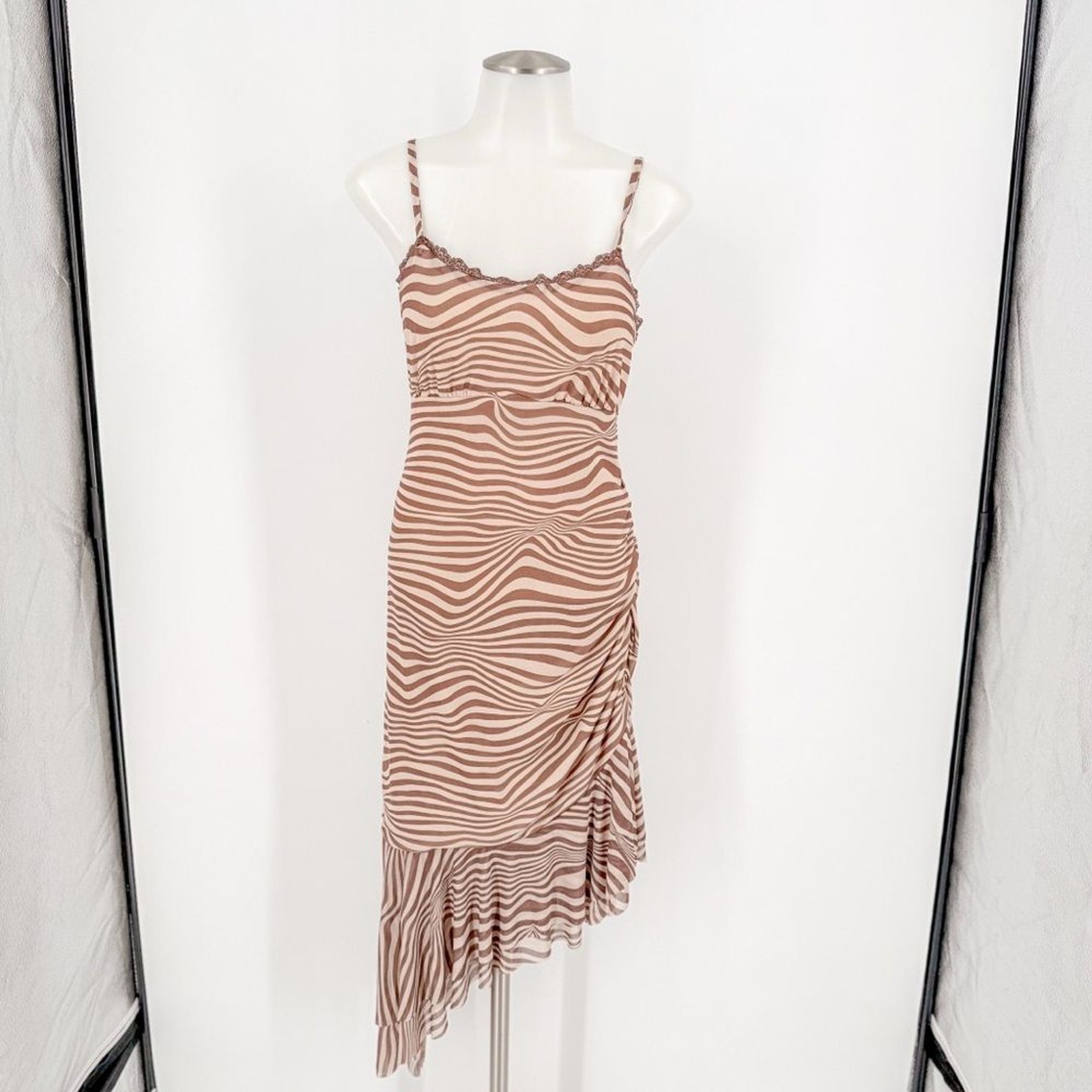 Wild Fable Zebra Print Asymmetrical Dress