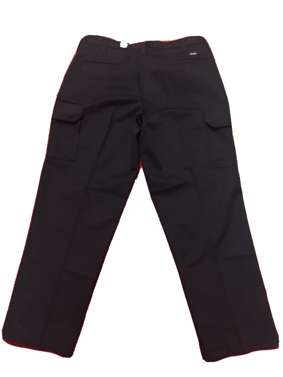 Lot 2 Cintas Comfort Flex Black Cargo Work Pants Size 38×32 #270-35 Relaxed Fit