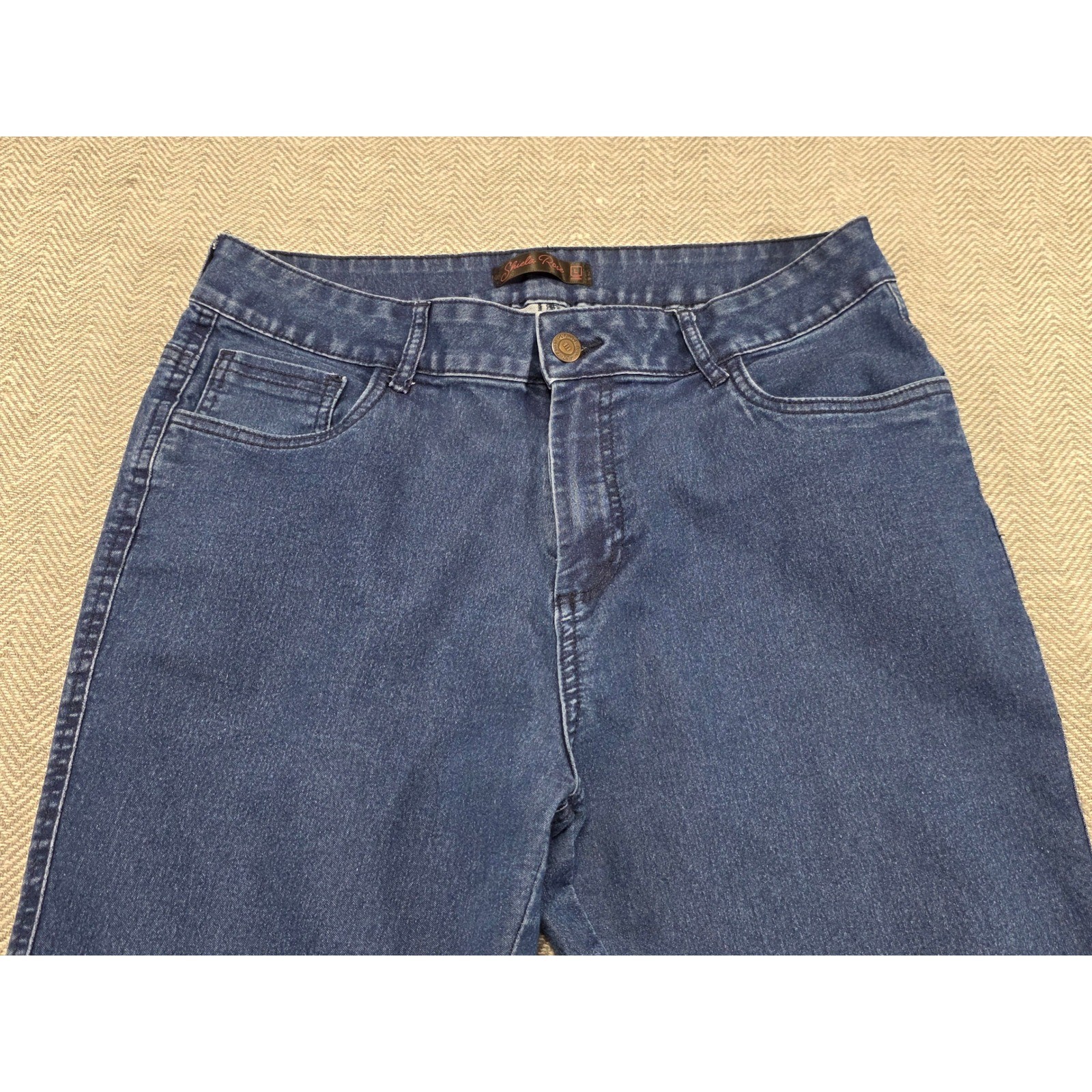 Shields Rose Womens Blue Denim Jeans Straight Leg Style 73168 Size Unknown