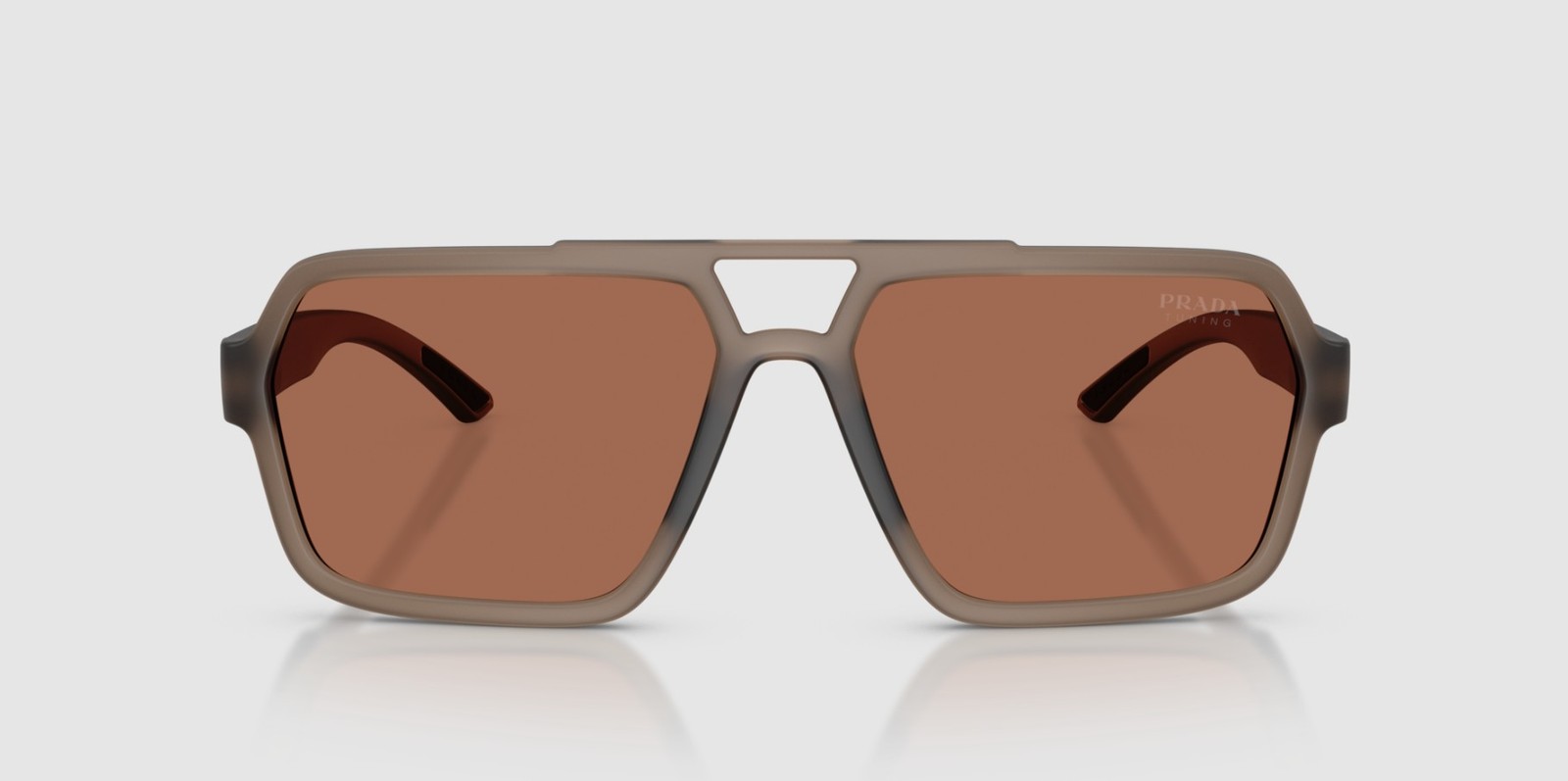 PRADA LINEA ROSSA PS A06S 29F50A Transparent Brown Tuning 59 mm Men’s Sunglasses