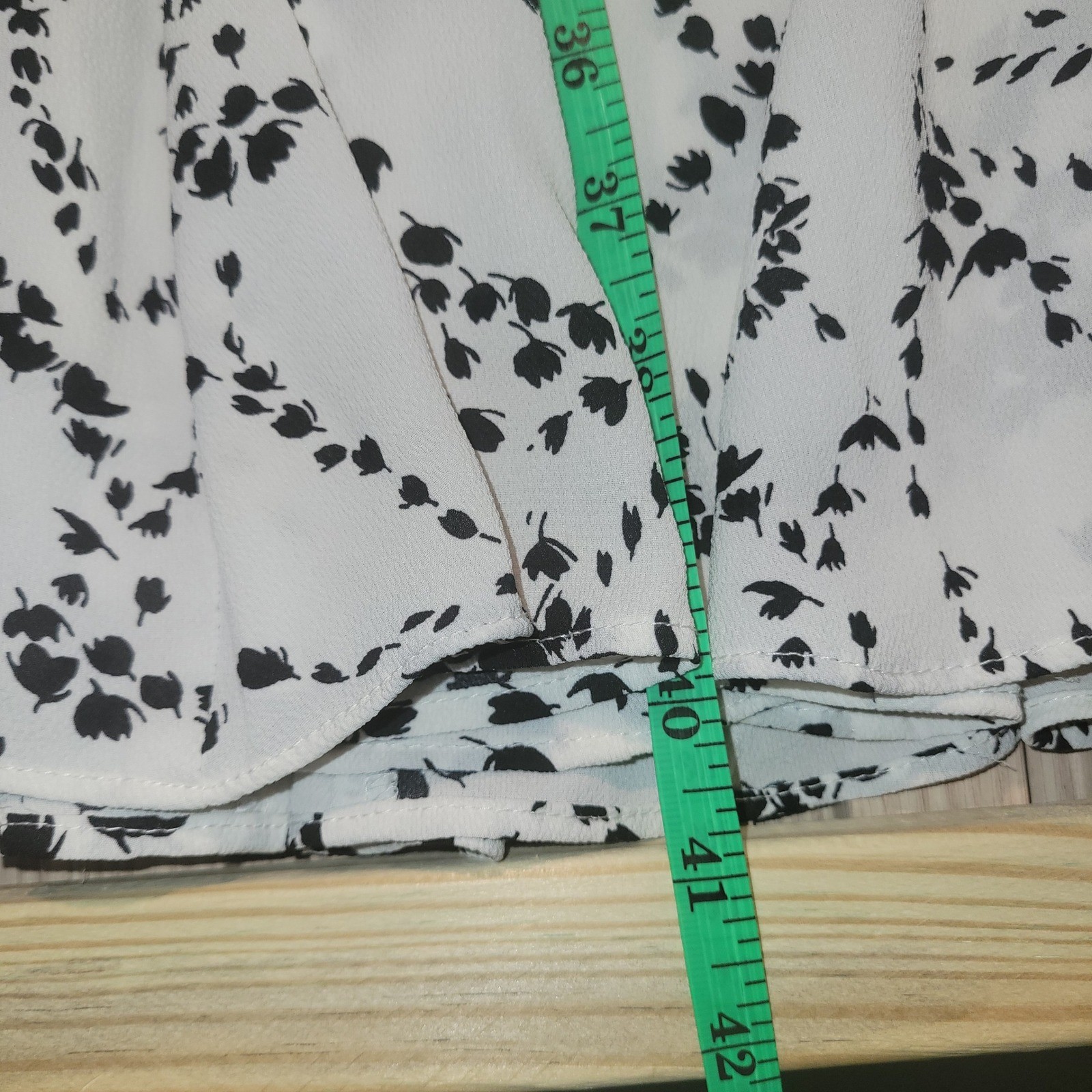 Talbots Womens 12 Ivory Black Floral Vine Sleeveless Fit Flare Pleated Dress