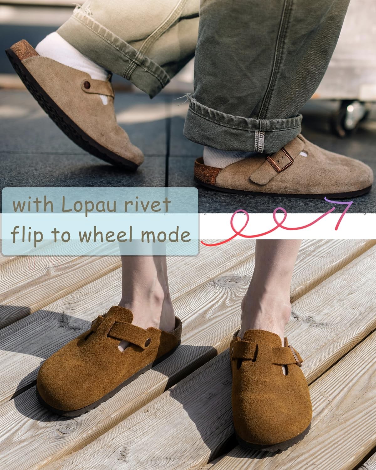 Lopau Replacement Rivets for Birkenstock, 6 Sets Clogs Button Rivet Bronze