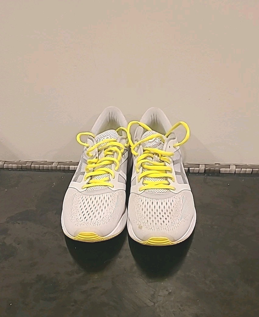 Asics Roadhawk FF Trainers Running Shoes Grey Off White Size 11