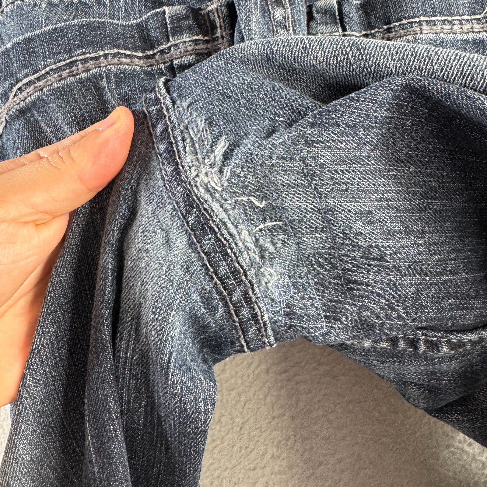 Buckle BKE Jeans Mens 34R (Fits 35×31) Blue Denim Derek Straight Leg SEE DETAILS