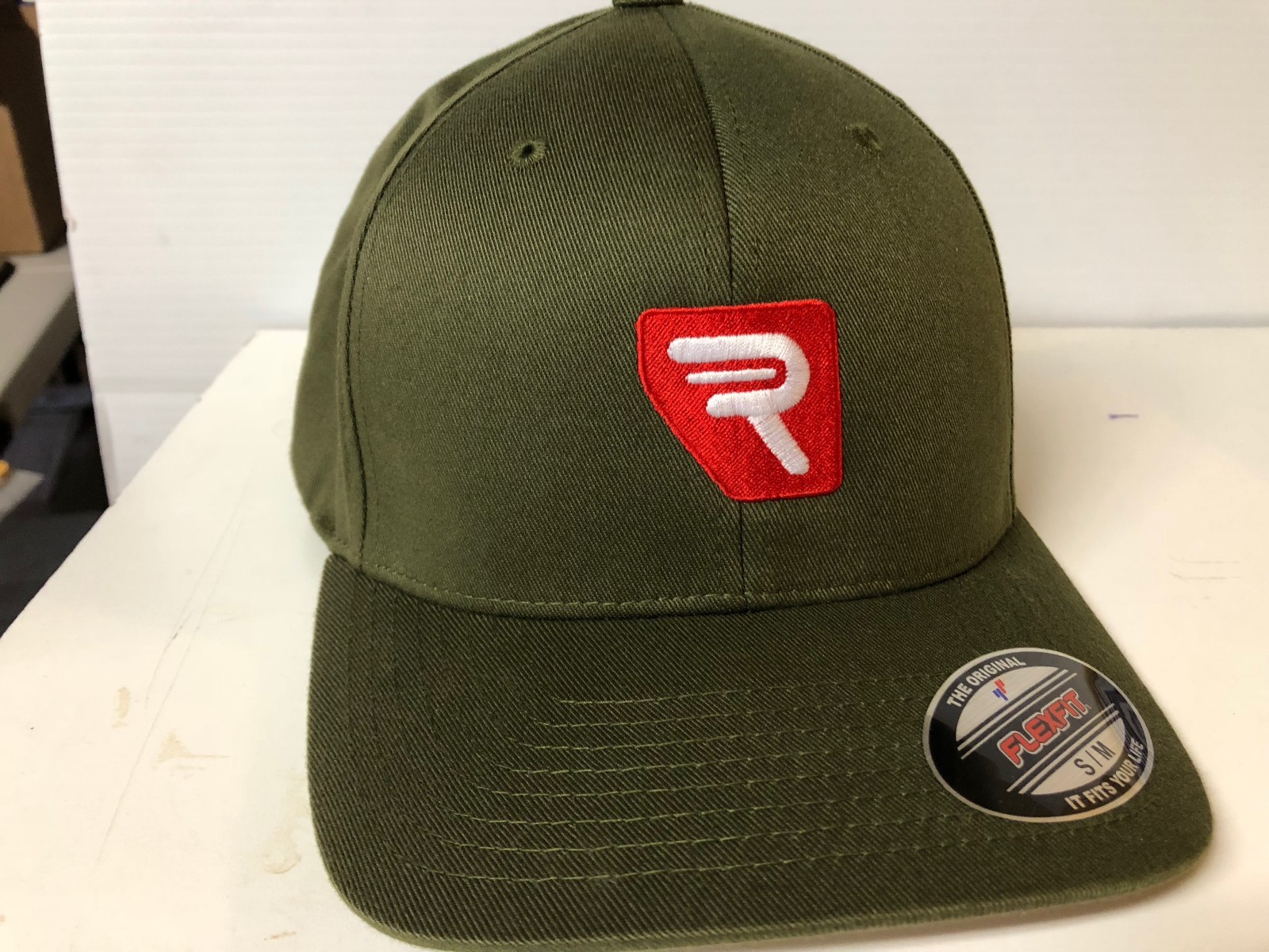 Rycote Logo Embroidered Flexfit Ball Cap Black Olive Navy S/M-XXL