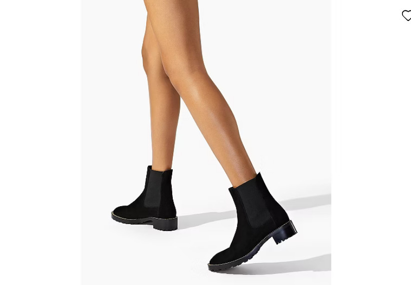 New Stuart Weitzman Kolbie Chelsea Boots Size 6 M, BLACK SUEDE – $695