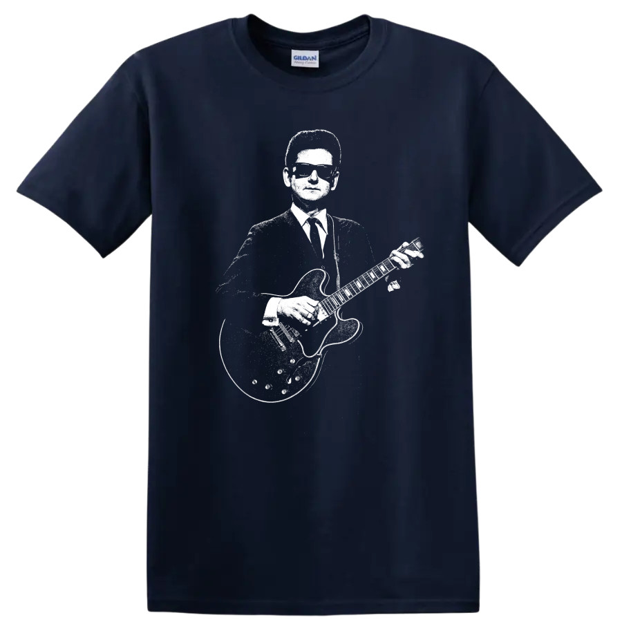Roy Orbison T Shirt Rock Legend Guitar Singer Sunglasses Music Fan Concert Tee