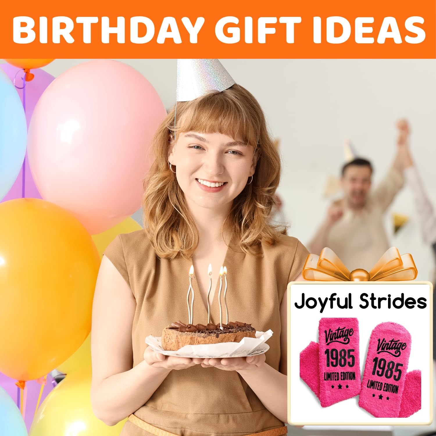 HAPPYPOP 1985 Birthday Gifts for Women – 41 Medium, Fuzzy Vintage 1985 Pink