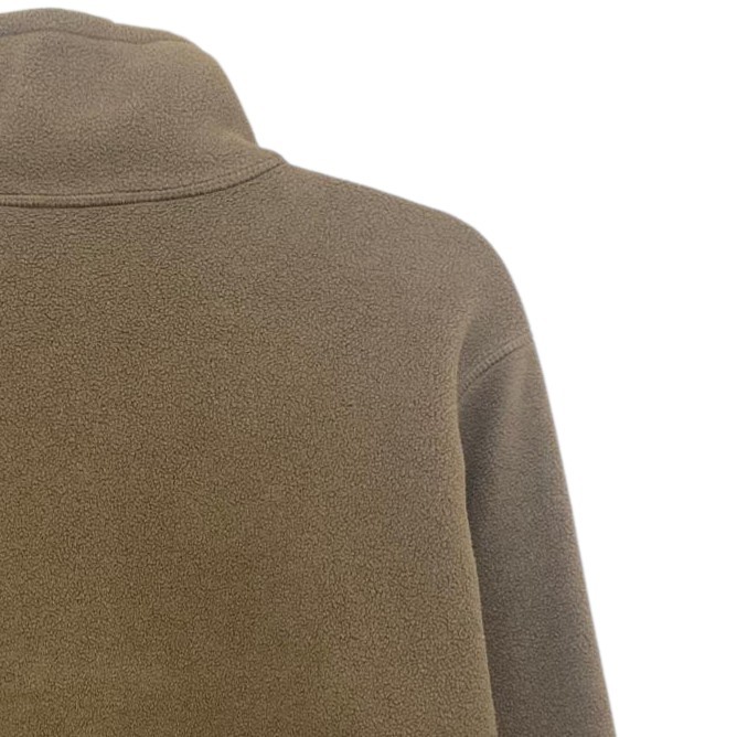 Berghaus Fleece Jacket Mens Large Brown Green Polartec 1/4 Zip Hiking Outdoor