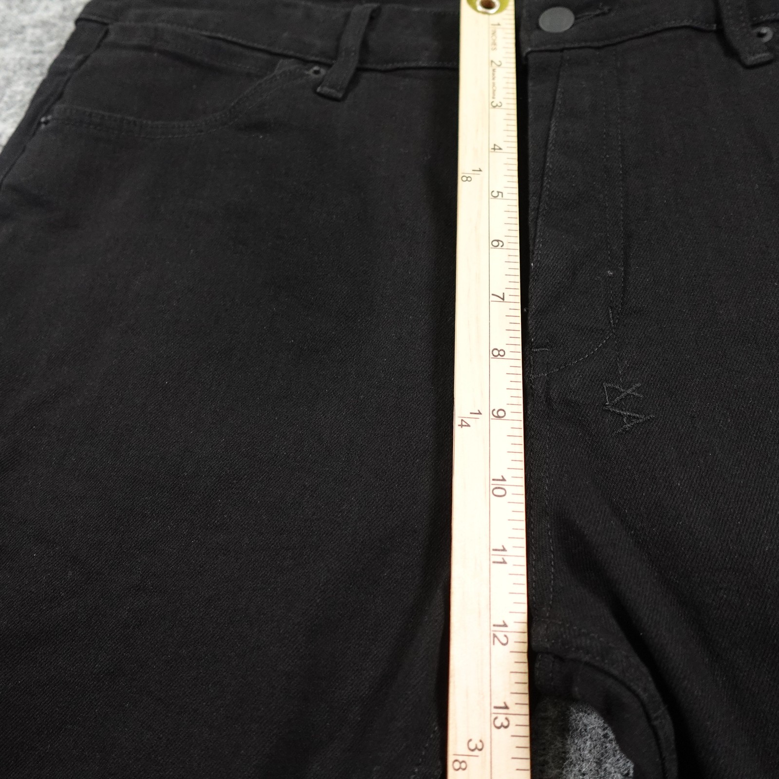 Ksubi Jeans Mens 38 Van Winkle Ace Slice Black Distressed Stretch Skate Street