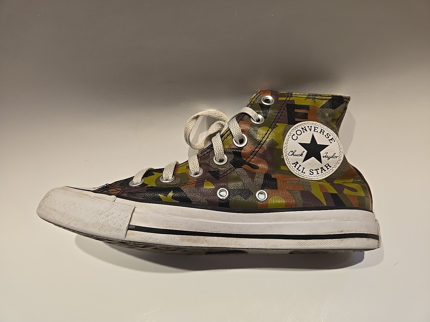CONVERSE UNISEX CTAS HIGH TOP CAMO SNEAKERS 168713F 5 MEN * 7 WOMEN * EU 37.5