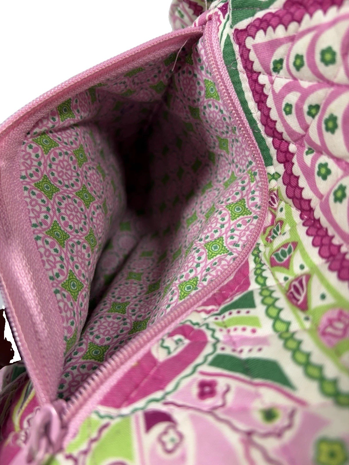 Vera Bradley Hipster Crossbody Bag in Pinwheel Pink Y2K Retired Print 11”x10”