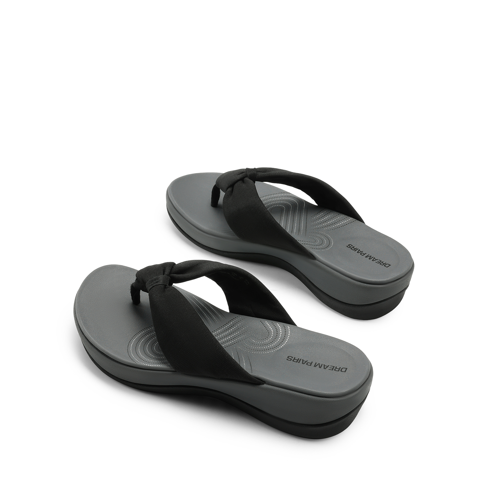 Women Cushioned Platform Flip Flops Arch Support Soft Eva Foam Summer Sandals
