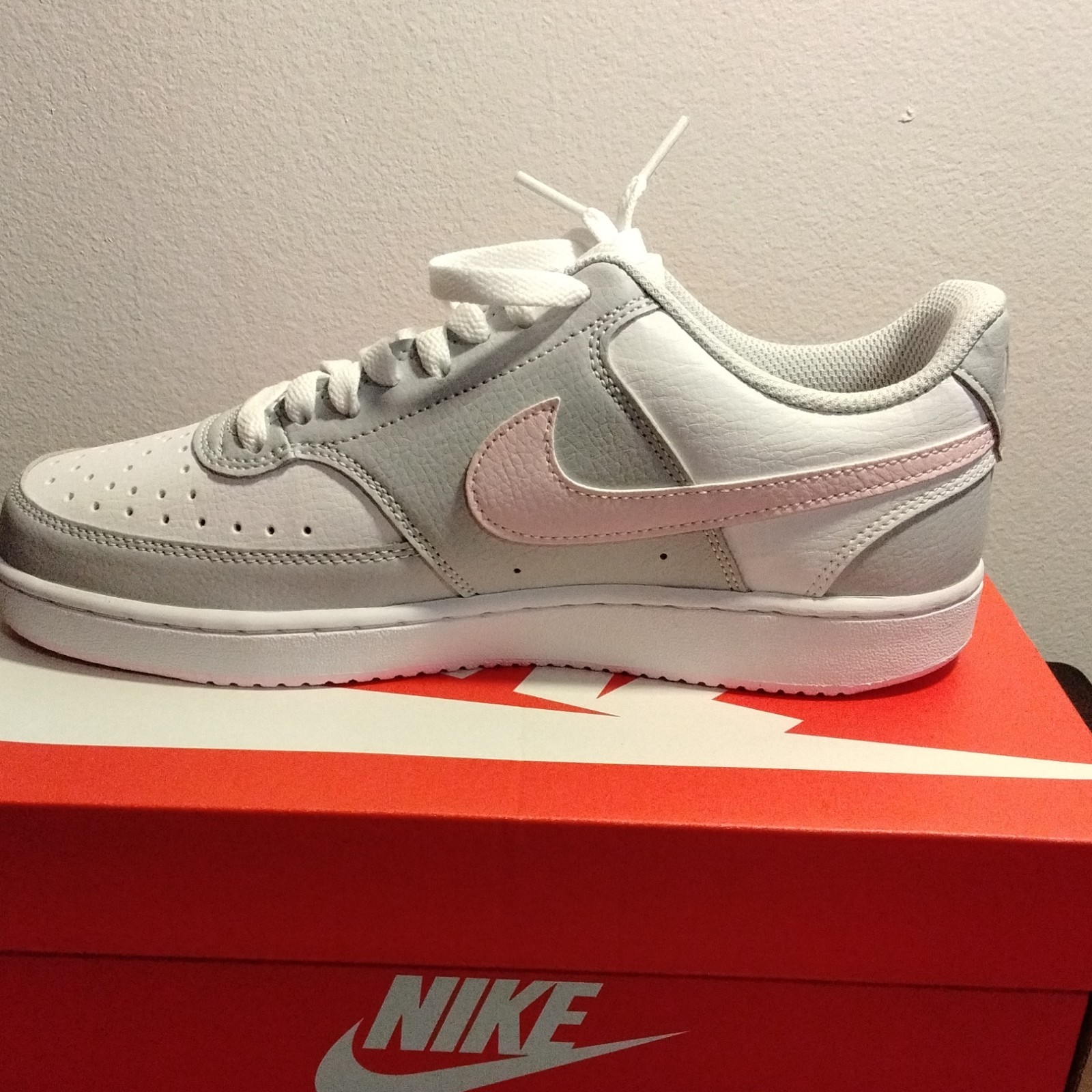 Nike Court Vision Low Women’s Gray/White/Pink Low Top Sneakers IB4009-043