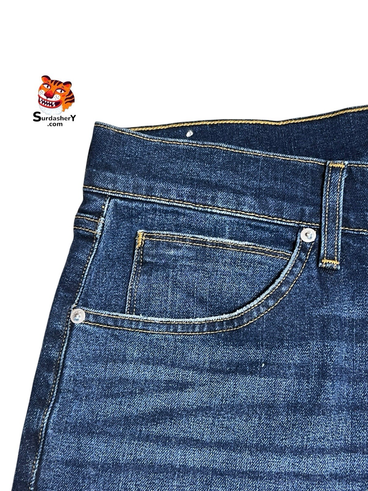 Hudson Blake Slim Straight Jeans Dark Wash Men’s Size 38×34