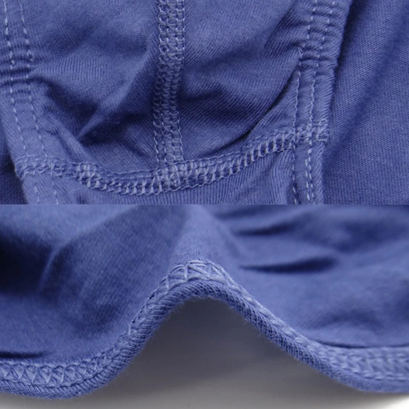 Breathable Cotton Briefs Men Solid Comfortable Underwear Plus Size XL 5XL