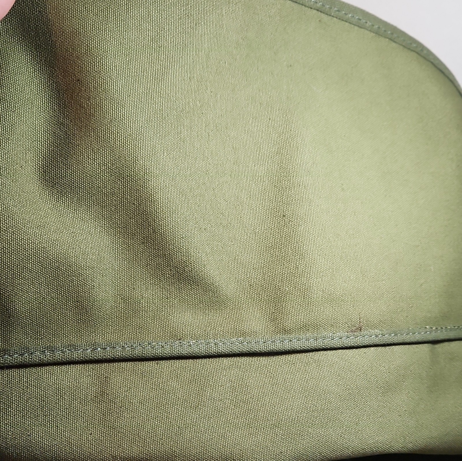 Green/Brown Messenger Shoulder Bag, Adjustable Strap, Flap Buckle, Top Zipper